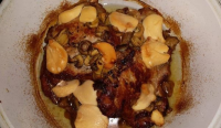 Pork Steaks with Mushrooms, Processed Cheese and Wine ... image