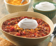 Hearty Chili Recipe with Sour Cream - Daisy Brand image