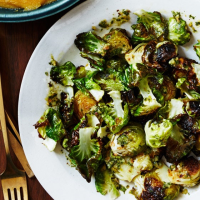 Roasted Brussels Sprouts With Hazelnut Chimichurri Recipe ... image