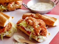 Grilled Shrimp Po' Boy Recipe | The Neelys | Food Network image