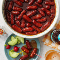 Simmered Smoked Links Recipe: How to Make It image
