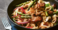 Stir-Fried Beef and Asparagus with Flat Rice Noodles ... image