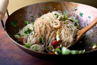 Stir-Fried Rice Stick Noodles With Bok Choy and Cherry ... image