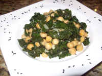 Indian-Spiced Kale & Chickpeas Recipe - Food.com image