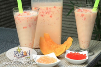 Milky Melon Sago Cooler Recipe image