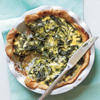 Spinach, Green Onion, and Smoked Gouda Quiche Recipe ... image