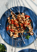 Chicken Spiedie Skewers with Italian Dressing Recipe | Bon ... image