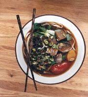 Sichuan Beef Noodle Soup with Pickled Mustard Greens ... image