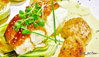 Honey Soy Glazed Chilean Sea Bass and Scallops with ... image