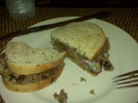 Low-Sodium Philly Cheesteaks on Rye | Just A Pinch Recipes image