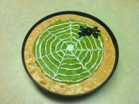 Spider Web Dip with Spooky Tortilla Chips (optional ... image
