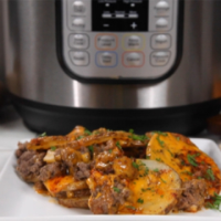 Beefy Potato Au Gratin – Instant Pot Recipes image