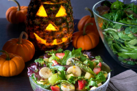 Pineapple Jack-O’-Lantern and Bountiful Fruit Salad with ... image