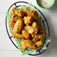 Fried Lemon-Pepper Wings Recipe: How to Make It - Taste of Home: Find Recipes, Appetizers, Desserts, Holiday Recipes & Healthy Cooking Tips image