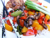 Stir-Fry Mushrooms and Bell Peppers Recipe - Food.com image