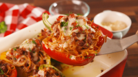 Best Spaghetti Stuffed Peppers Recipe - How to Make ... image