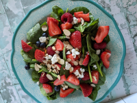 Spinach Salad with Berries and Goat Cheese | Allrecipes image