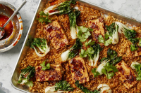 Crispy Sheet-Pan Noodles With Glazed Tofu Recipe - NYT Cooking image