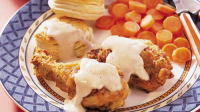 Buttermilk Fried Chicken with Honey Butter Biscuits Recipe ... image