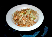 Cold Sesame Noodles With Shredded Chicken Recipe - Chinese ... image