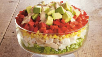 Southwest Layered Chicken Salad Recipe - BettyCrocker.com image