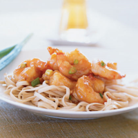 Stir-Fried Shrimp with Spicy Orange Sauce Recipe | MyRecipes image