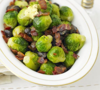 Brussels sprouts with bacon & chestnuts - BBC Good Food image