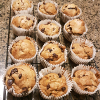 Banana Almond Chocolate Chip Muffins Recipe | Allrecipes image