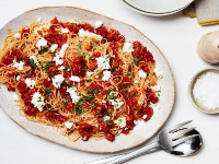 Angel Hair with Sun-dried Tomatoes and Goat Cheese Recipe ... image
