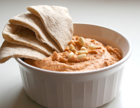 Roasted Red Pepper Hummus With Pine Nuts Recipe - Food.com image