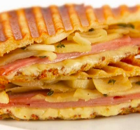 Ham And Swiss Panini - Recipes - Faxo image