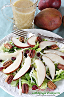 Pear Salad with Ginger Vinaigrette – Can't Stay Out of the ... image