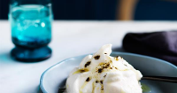 Soft meringue with ice-cream and kelp oil recipe | Gourmet ... image