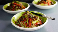 Barbecued Beef and Pepper Stir-Fry | Recipe - Rachael Ray Show image