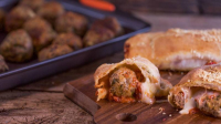 Pizza Cousins Meatball Rolls | Recipe - Rachael Ray Show image