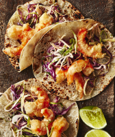 Baja Shrimp Tacos With Creamy Slaw Recipe | Real Simple image