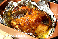 Brown Sugar and Mustard Glazed Bone-in Ham with Cola Pan ... image