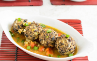 Manchurian Black Bean Balls in a Savory Gravy Sauce [Vegan ... image