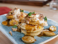 Mexican Corn Pancakes with Whipped Goat Cheese, Piloncilo ... image
