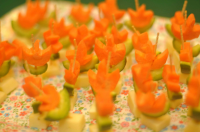 Carrot-Cucumber Flowers for Kids Recipe | Allrecipes image