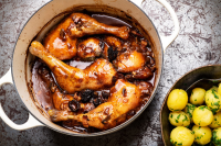 Braised Chicken Legs With Wild Mushrooms Recipe - NYT Cooking image