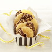 Chocolate-Dipped Pineapple Rings Recipe | EatingWell image