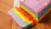Best Rainbow Ice Cream Cake Recipe - How to Make Rainbow ... image