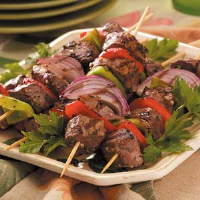 Herbed Lamb Kabobs Recipe: How to Make It - Taste of Home image