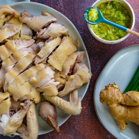White Cut Chicken with Ginger Scallion Sauce (?????? ... image