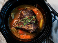 Slow Cooker Brisket Recipe with Red Wine, Thyme and Onions ... image