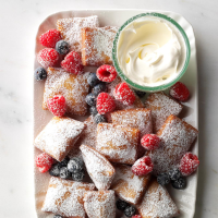 Springtime Beignets & Berries Recipe: How to Make It image