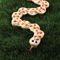Slithering Cupcake Snake Recipe | Land O’Lakes image