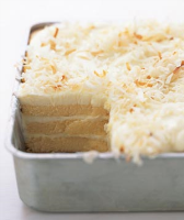 Toasted-Coconut Refrigerator Cake Recipe | Real Simple image