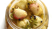 Pickled Green Strawberries Recipe | Martha Stewart image